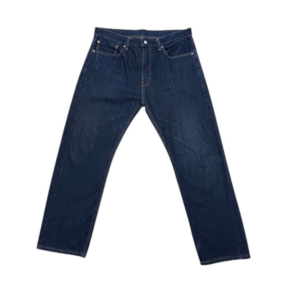 Levi’s 505 Regular Fit Jeans Mens 36x30 Dark Wash Denim Straight Leg